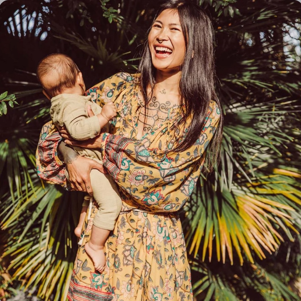 BNWT Louise Misha Janice dress in honey marigold size 38